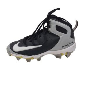 Nike Huarache Baseball Cleats Shoes Youth Size 1.5Y Black Molded 923430-015